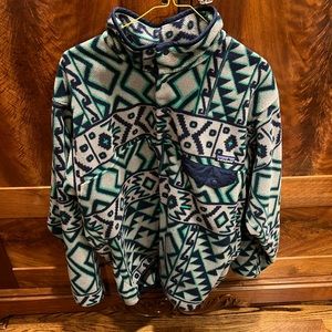 Rare Patagonia Men's Synchilla Size Medium, Gray With Unique Design